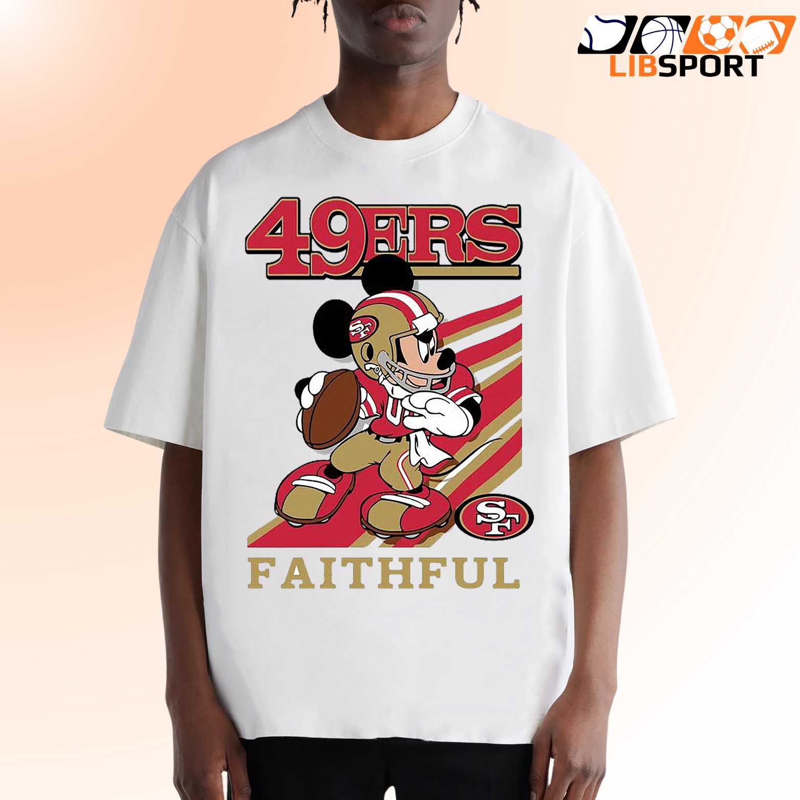 Mickey Mouse San Francisco 49ers T-Shirt, Nfl Sport Logo Shirt, Cartoon Fan Tee